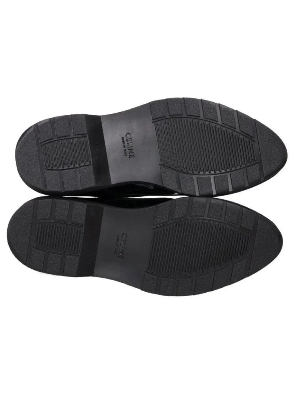 Celine Enamel Monk Strap Creeper Shoes